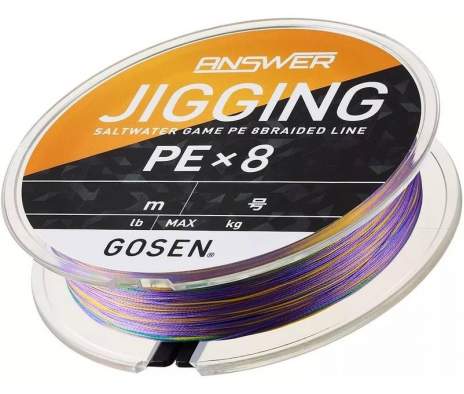 Купить GOSEN Answer Jigging PEX8 200m #1.0 PE, Multicolor GOSEN Answer Jigging PEX8 200m #1.0 PE, Multicolor