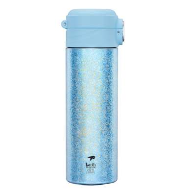 Вакуумная бутылка титановая Keith Titanium Ti3130 400ml, голубой