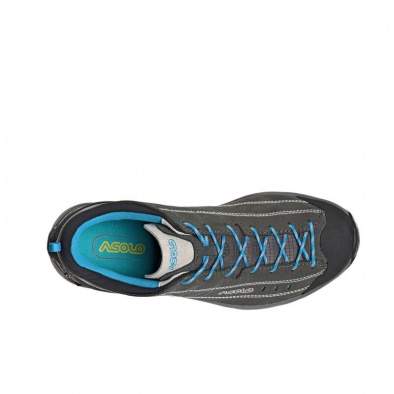 Купить Asolo Hiking Nucleon GV ML, Graphite Silver-Cyan Blue Asolo Hiking Nucleon GV ML, Graphite Silver-Cyan Blue