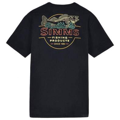 Купить Simms Neon Draft T-Shirt, Black Simms Neon Draft T-Shirt, Black