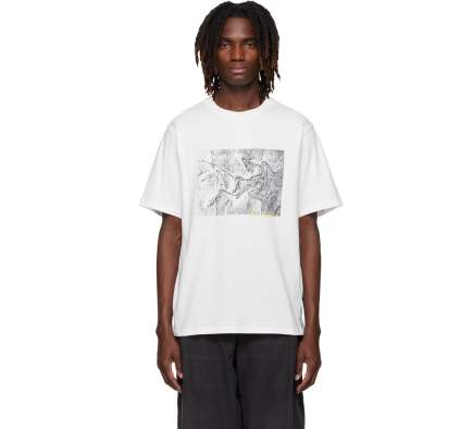 Купить Arcteryx KRAGG COTTON LITHOGRAPHICA SS MENS, White Light Arcteryx KRAGG COTTON LITHOGRAPHICA SS MENS, White Light